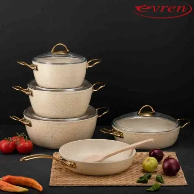 Cream Forged 9 Pcs Set