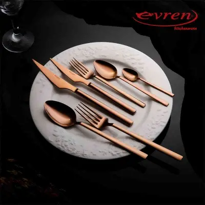 Ortakoy Copper Cutlery Set