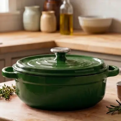 Cast Iron Shallow Pot